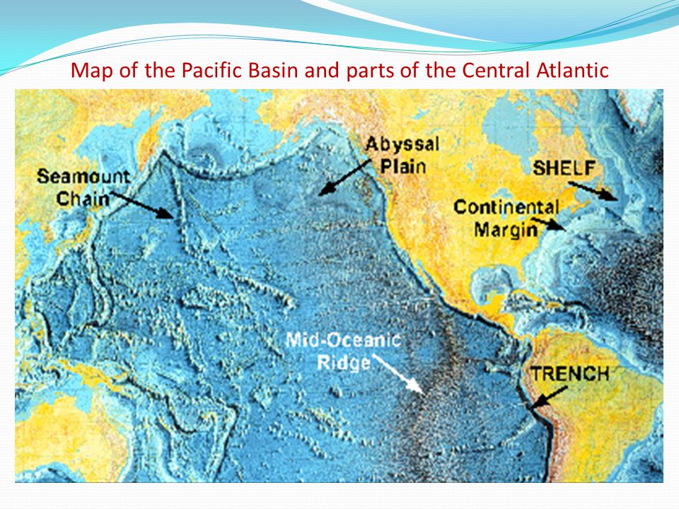Map of the Pacific Basin and parts of the Central Atlantic