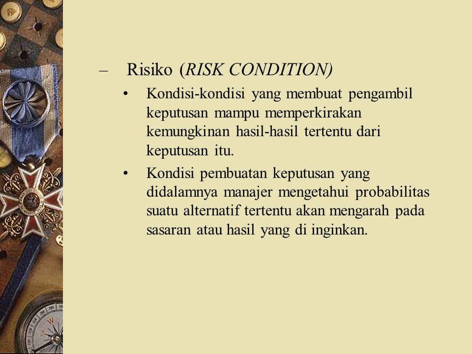Risiko (RISK CONDITION)