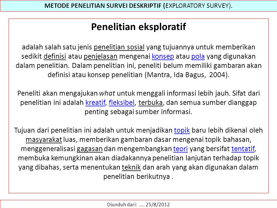 Metode Survei Dalam Kajian Lingkungan Ppt Download