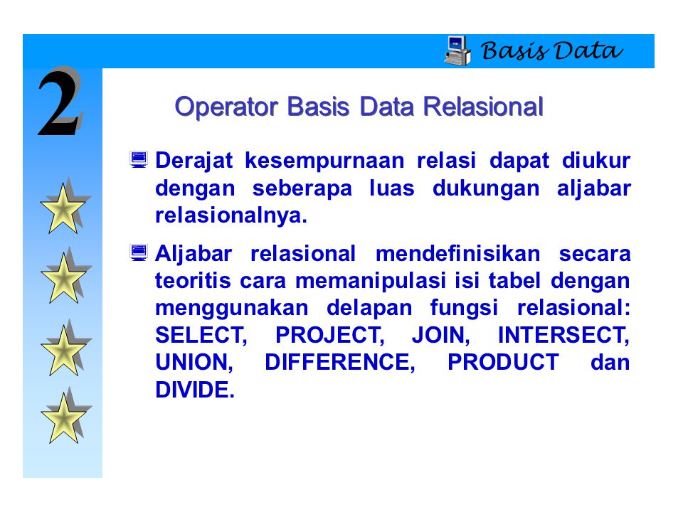 Operator Basis Data Relasional