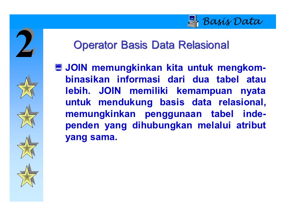Operator Basis Data Relasional