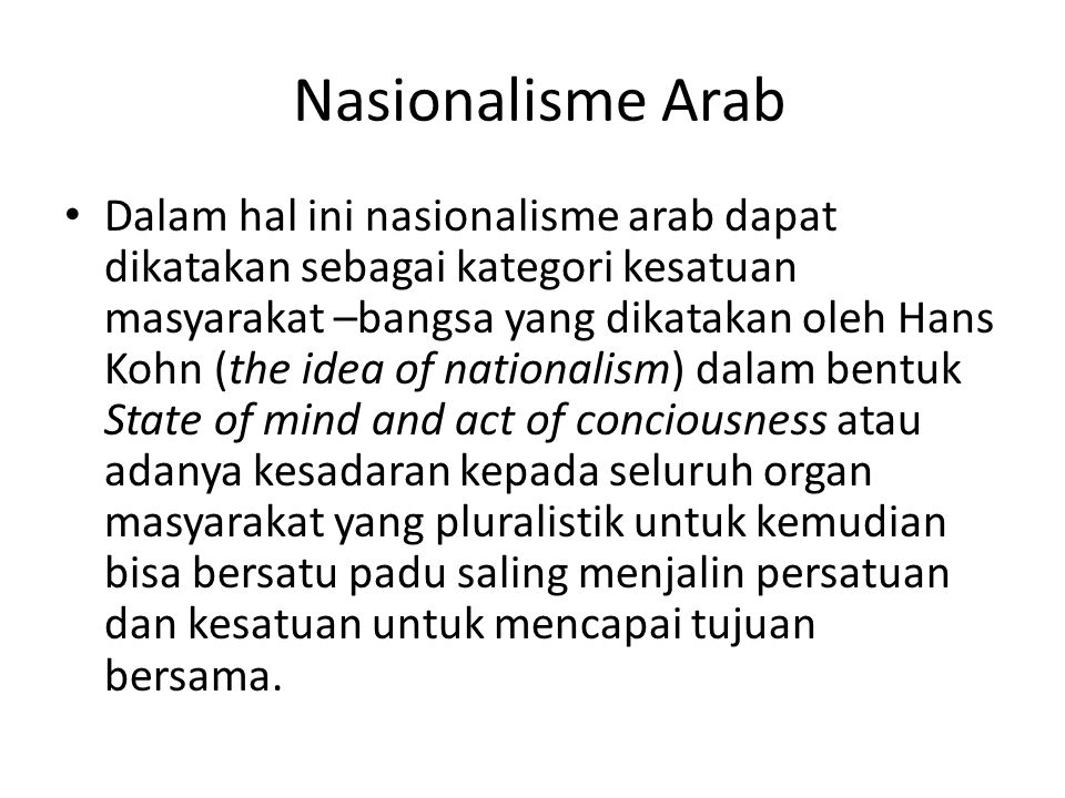 Nasionalisme Arab