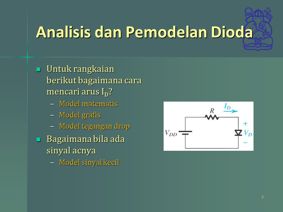 Analisis dan Pemodelan Dioda