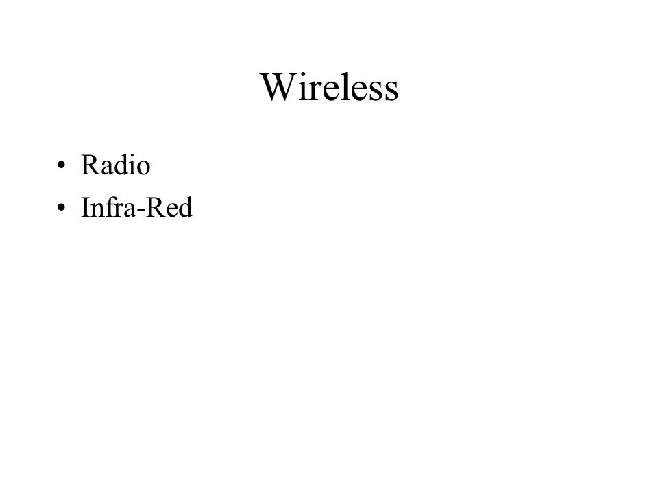 Wireless Radio Infra-Red