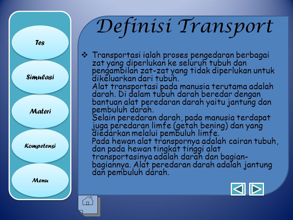 Definisi Transport Tes.