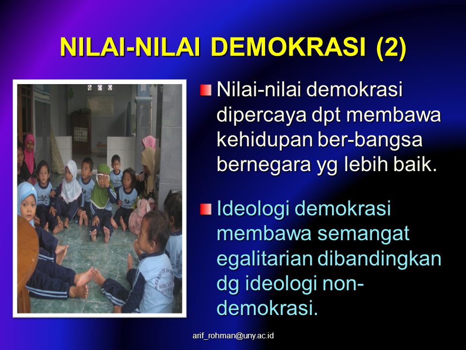 NILAI-NILAI DEMOKRASI (2)