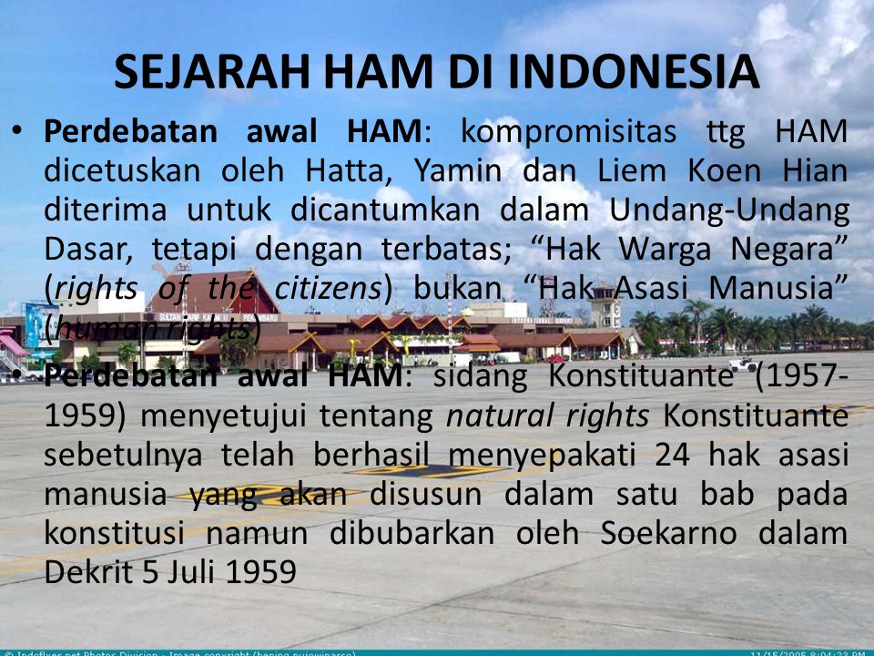 SEJARAH HAM DI INDONESIA