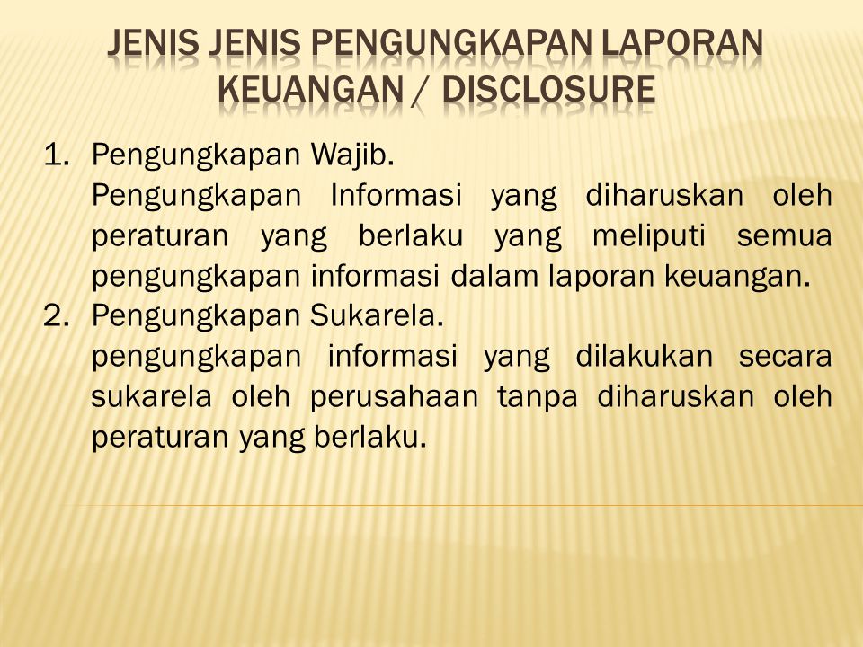 Pengungkapan Laporan Keuangan Halaman All - Kompasiana.com