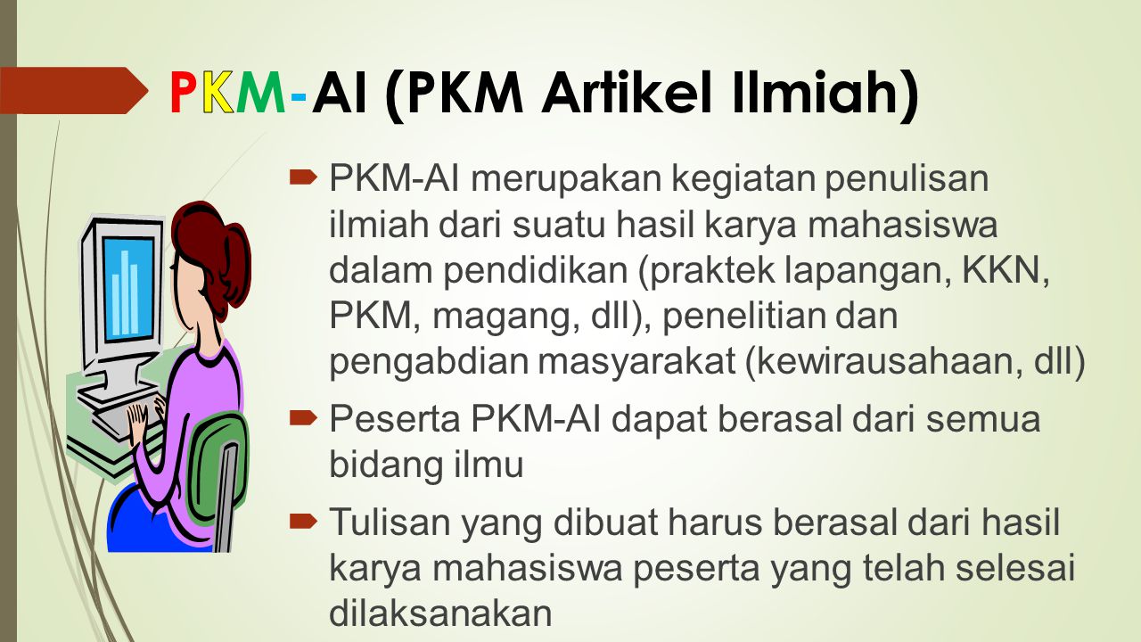PKM-AI (PKM Artikel Ilmiah)