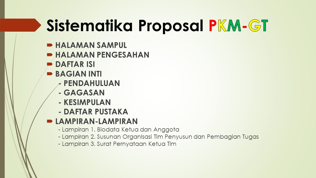 Sistematika Proposal PKM-GT