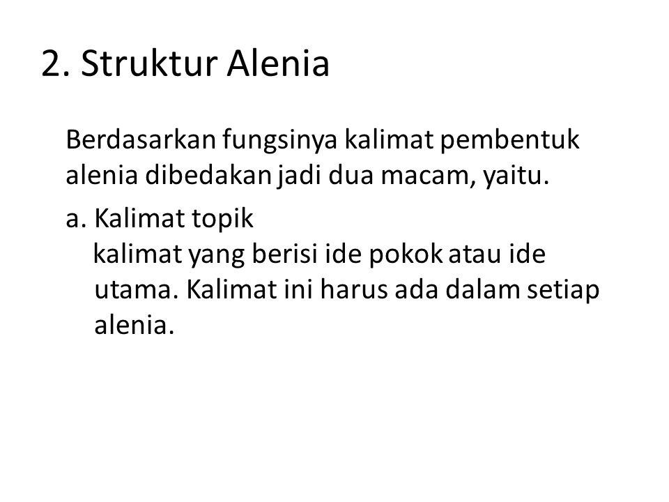 2. Struktur Alenia