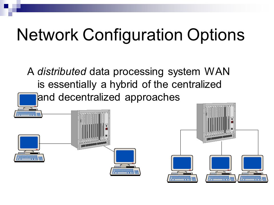 Net configuration. Network Configurator. Distributed data processing. Configuration (centralized Units vs Split Units). Data processing and data processing Systems.
