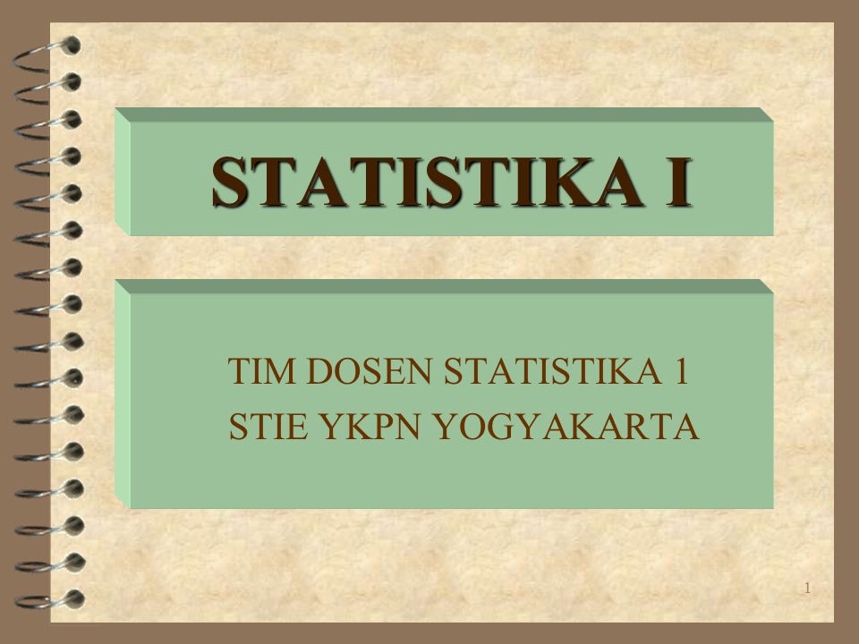 TIM DOSEN STATISTIKA 1 STIE YKPN YOGYAKARTA