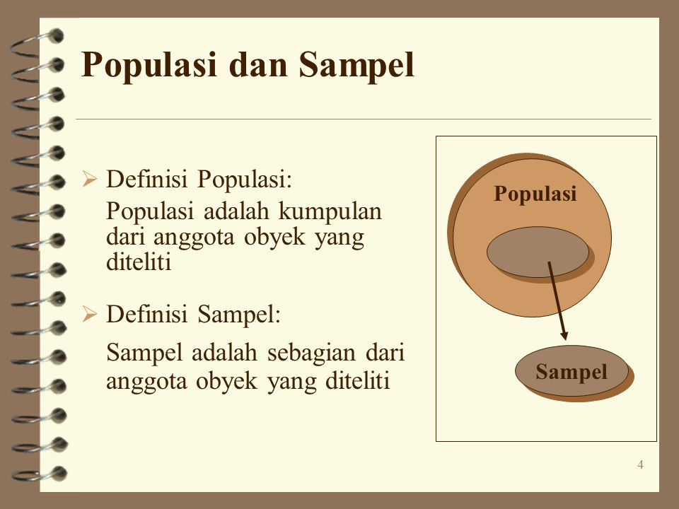 Populasi dan Sampel Definisi Populasi:
