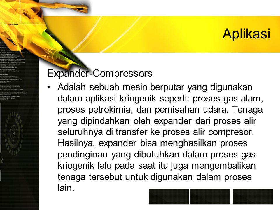 Aplikasi Expander-Compressors