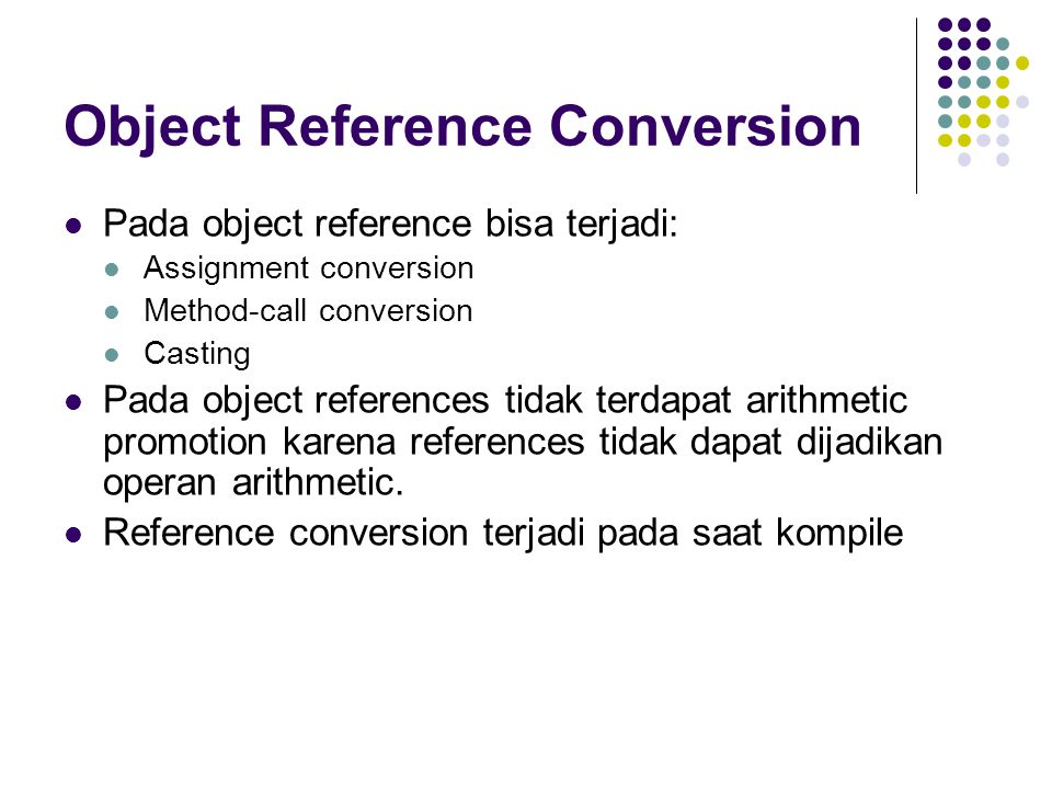 Object Reference Conversion