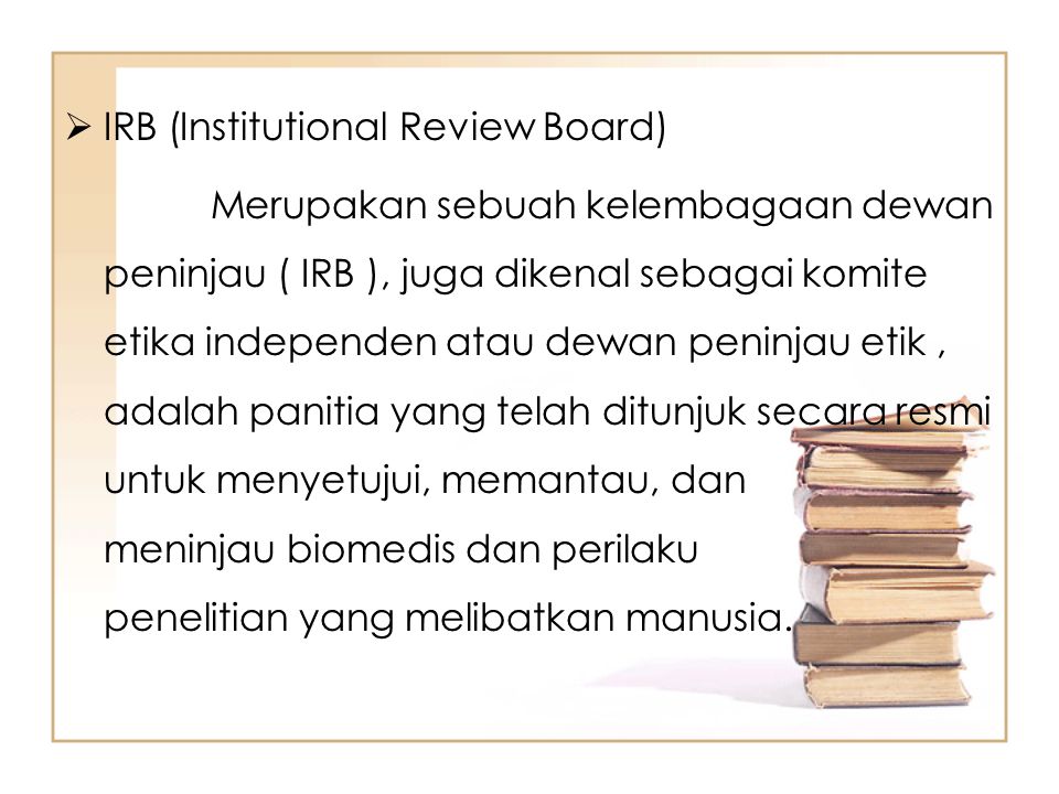 IRB (Institutional Review Board)
