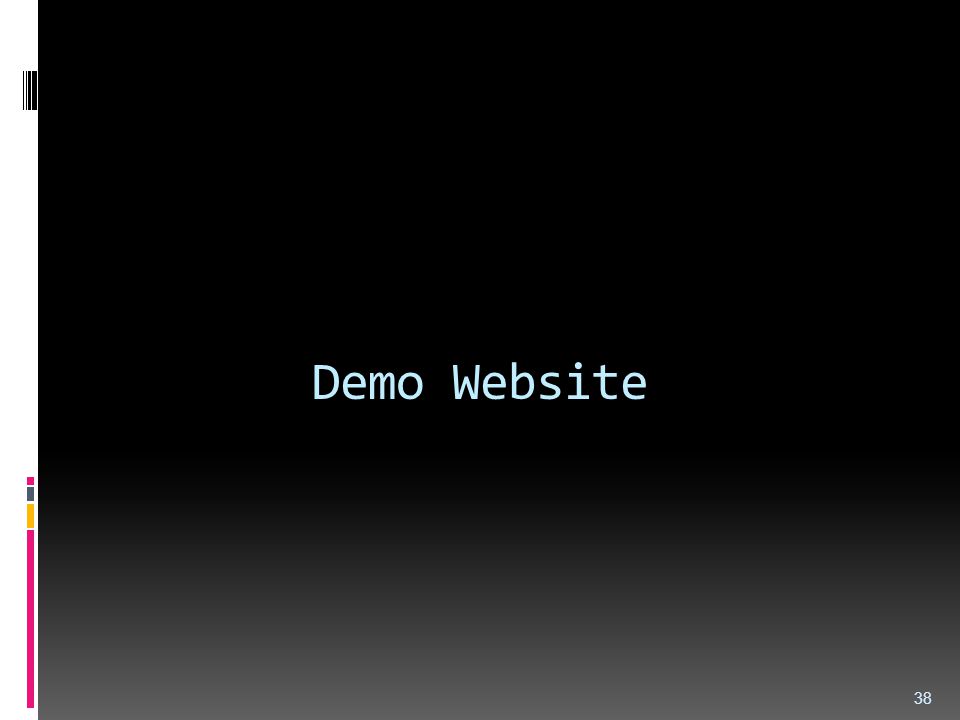 Demo web. Demo website. Webbed Demo.