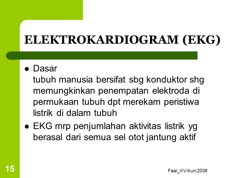 ELEKTROKARDIOGRAM (EKG)