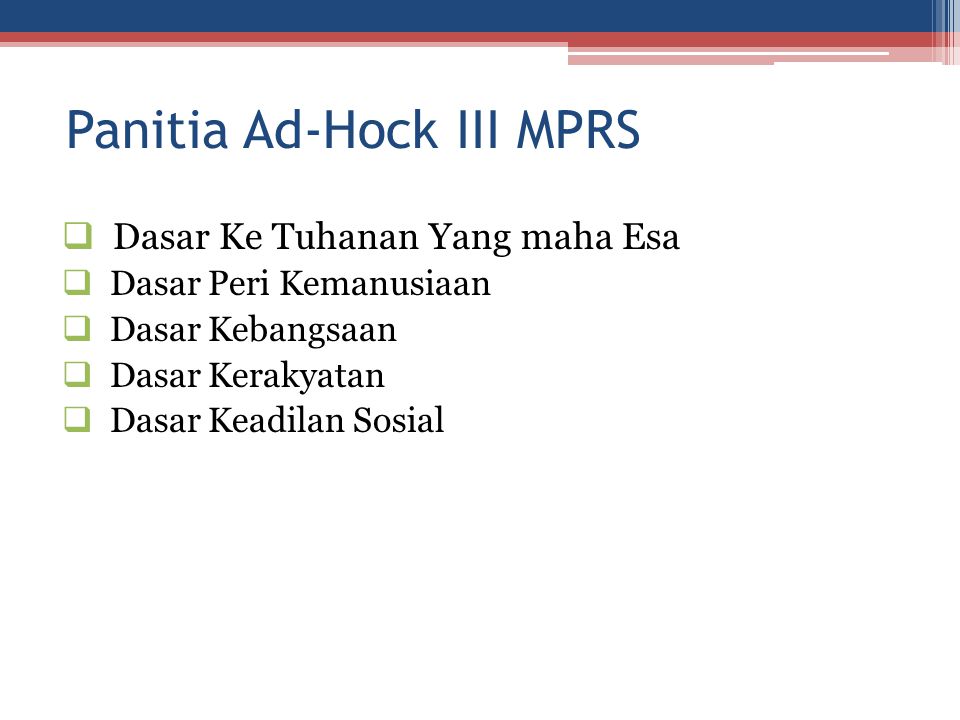 Panitia Ad-Hock III MPRS
