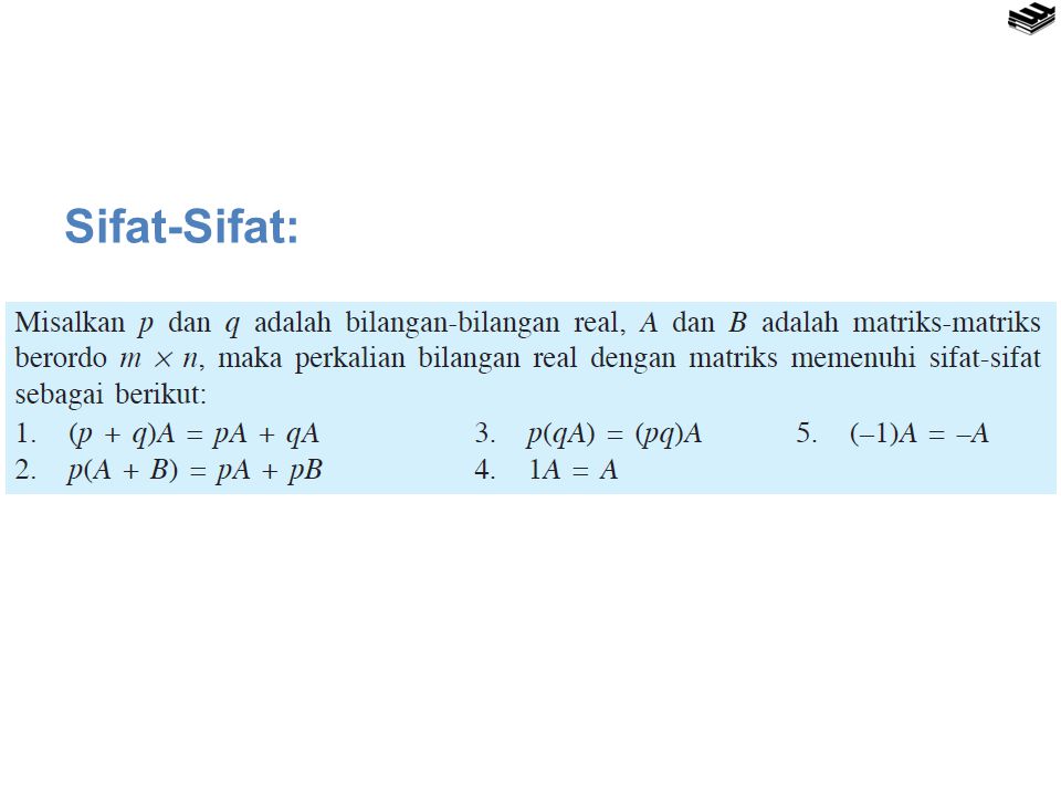 Sifat-Sifat:
