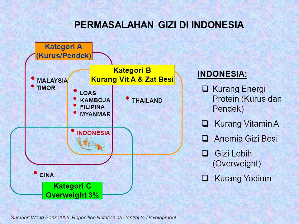 PERMASALAHAN GIZI DI INDONESIA