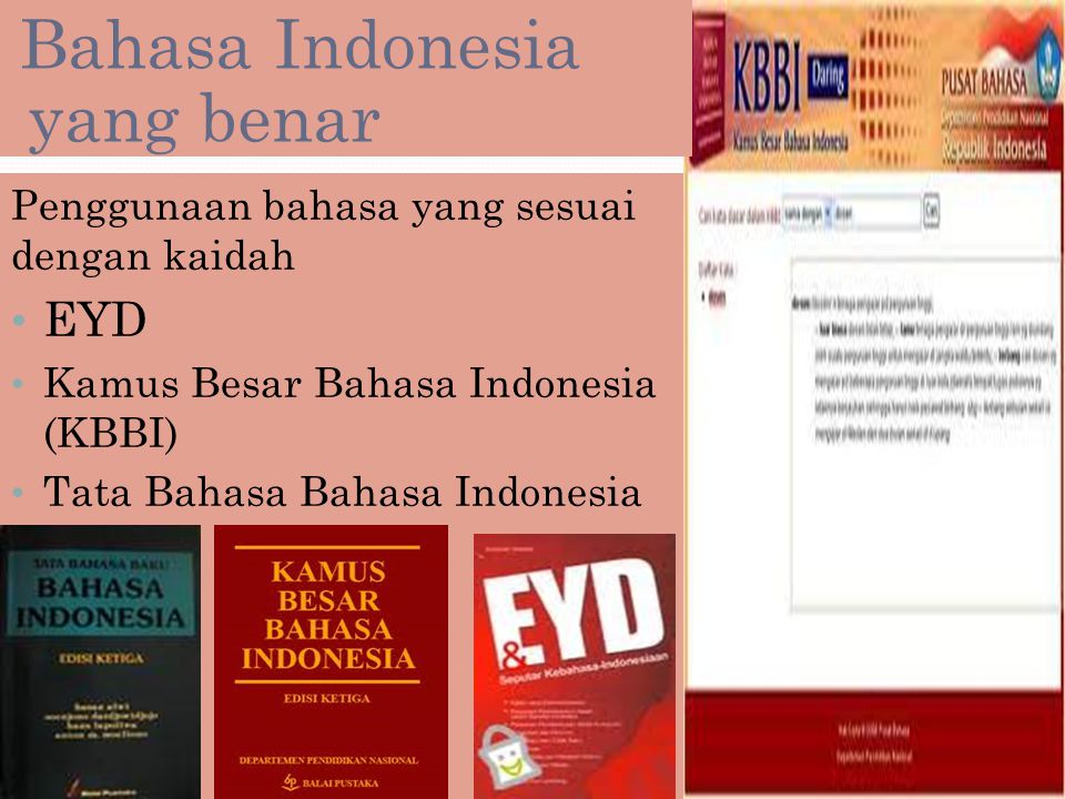 Bahasa Indonesia yang benar