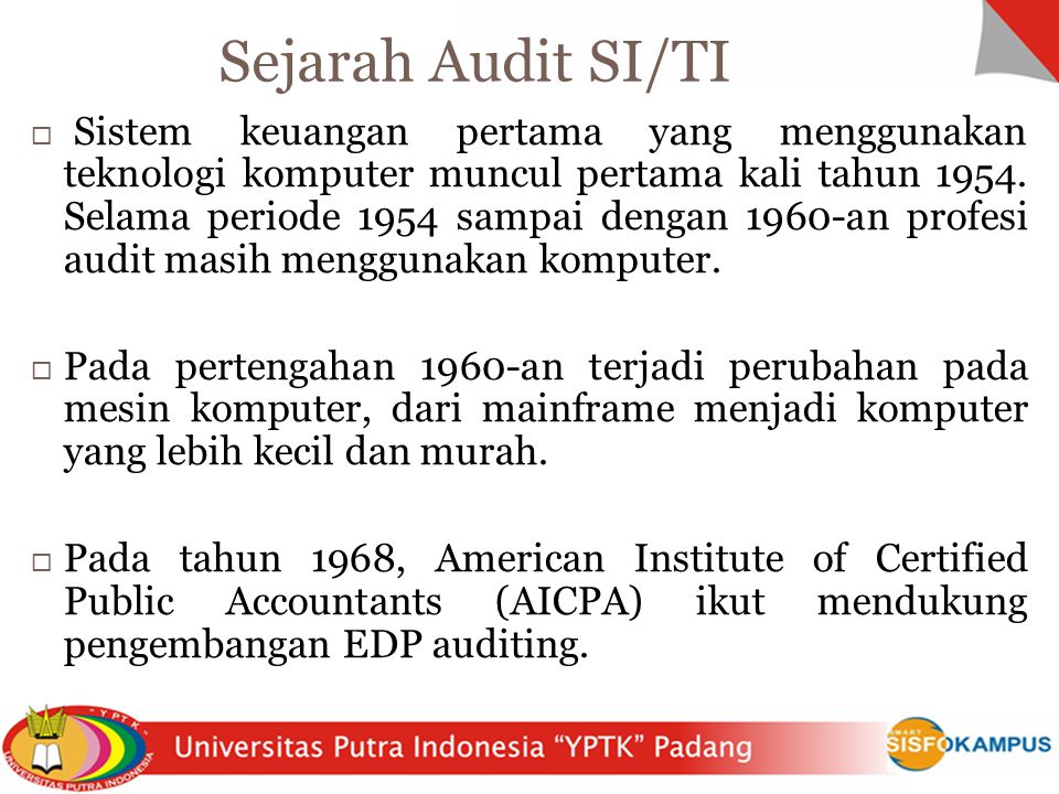 Sejarah Audit SI/TI