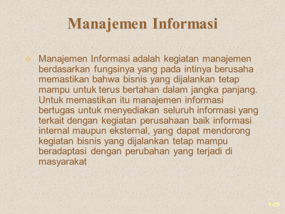 Manajemen Informasi