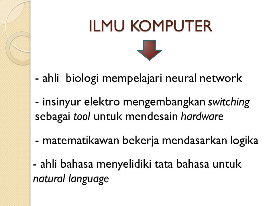 ILMU KOMPUTER - ahli biologi mempelajari neural network
