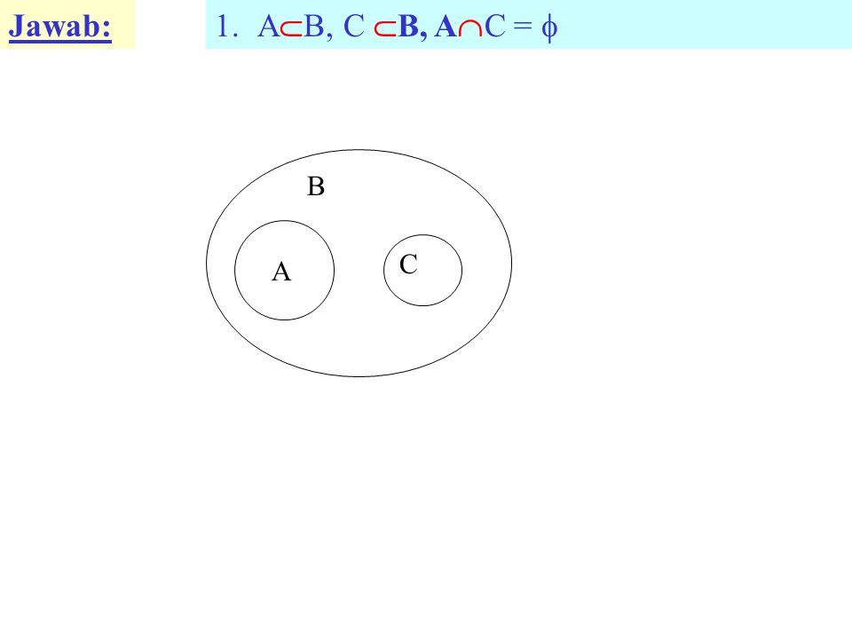 Jawab: AB, C B, AC =  C A B