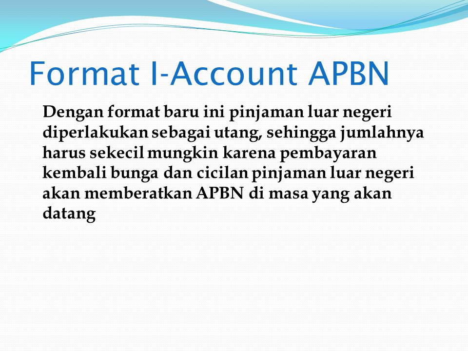 Format I-Account APBN