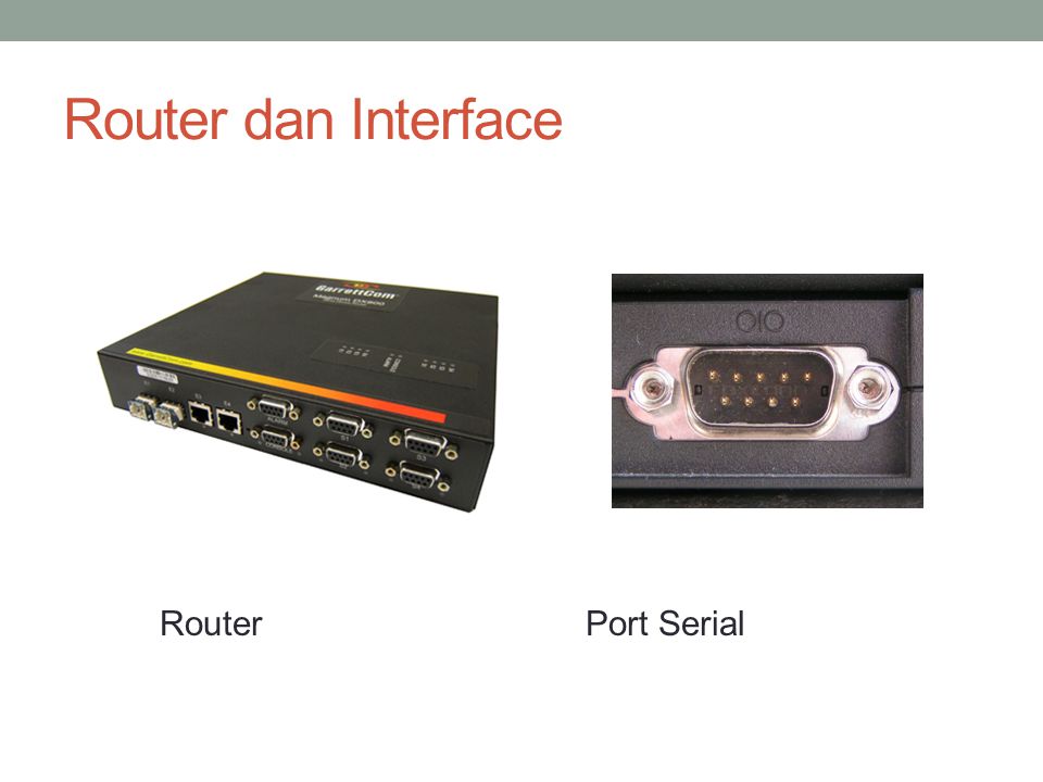 Router dan Interface Router Port Serial
