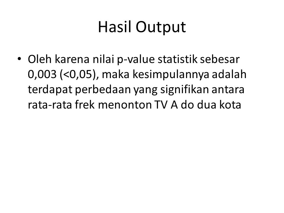 Hasil Output