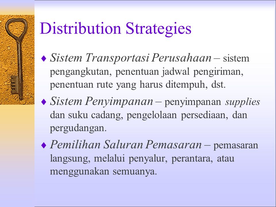 Distribution Strategies