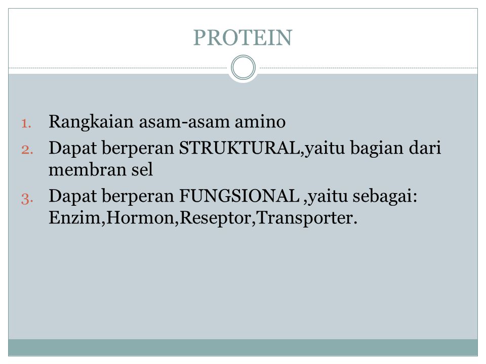 PROTEIN Rangkaian asam-asam amino