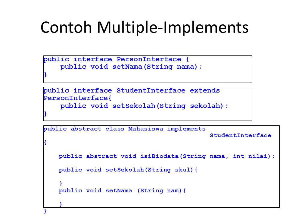 Contoh Multiple-Implements