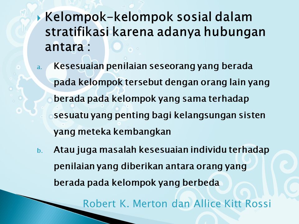 Robert K. Merton dan Allice Kitt Rossi