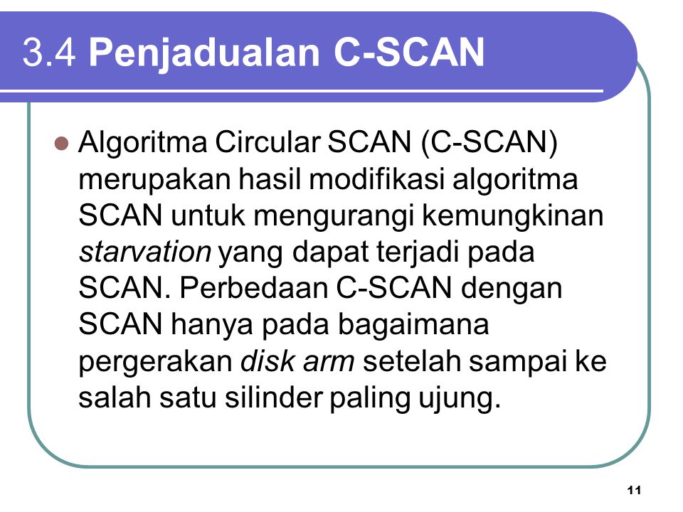 3.4 Penjadualan C-SCAN