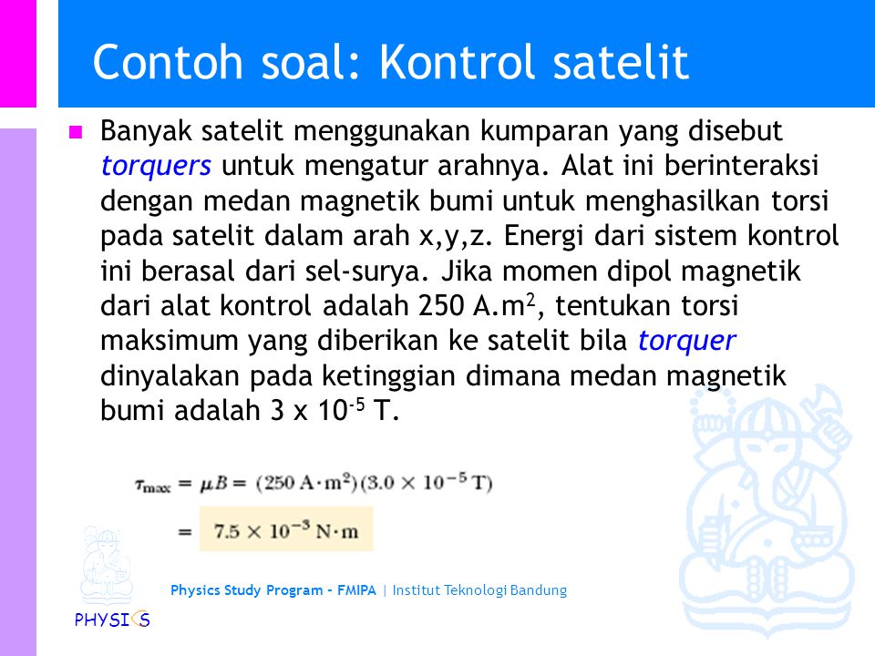 Contoh soal: Kontrol satelit