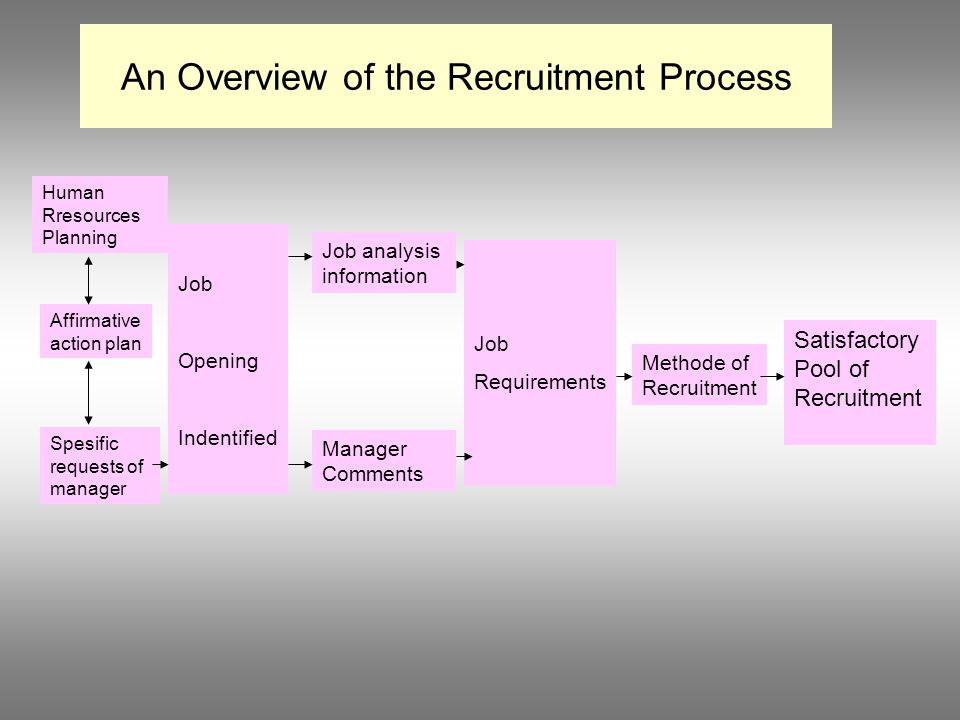 An Overview of the Recruitment Process