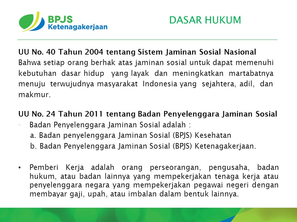 Program Manfaat Bpjs Ketenagakerjaan Kantor Cabang Bandung I Ppt Download