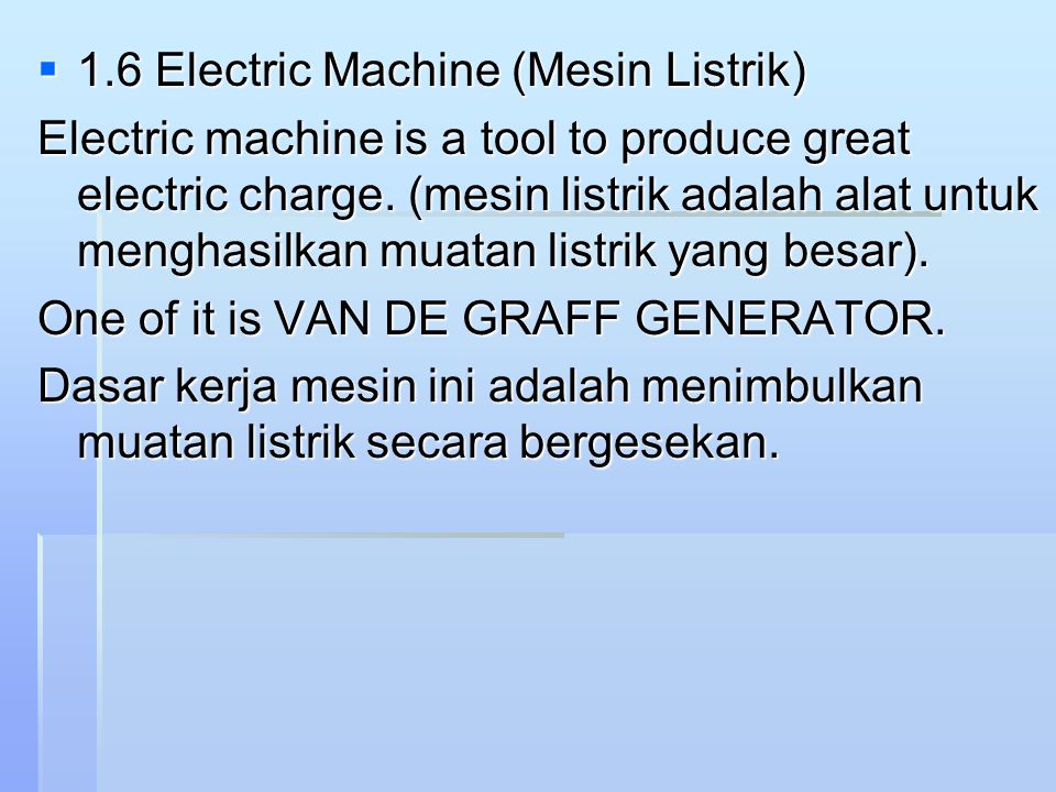 1.6 Electric Machine (Mesin Listrik)