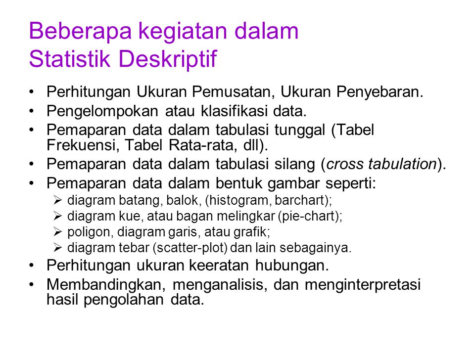 Dasar-dasar Statistika - ppt download