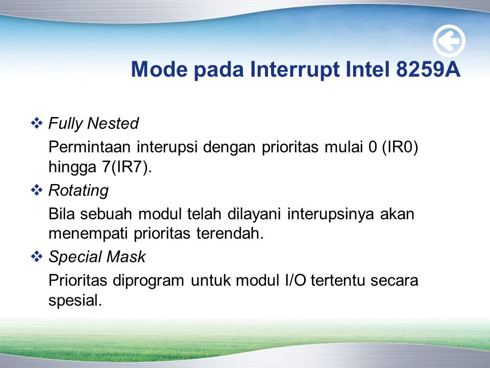 Mode pada Interrupt Intel 8259A