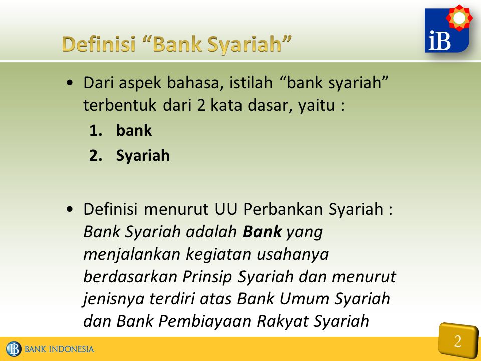 Definisi Bank Syariah