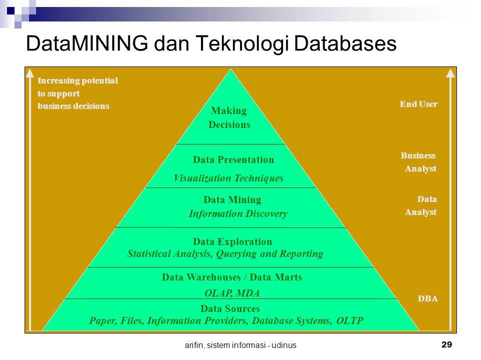 DataMINING dan Teknologi Databases
