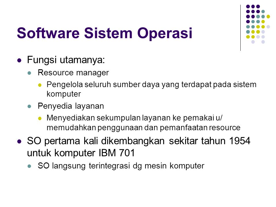 Software Sistem Operasi