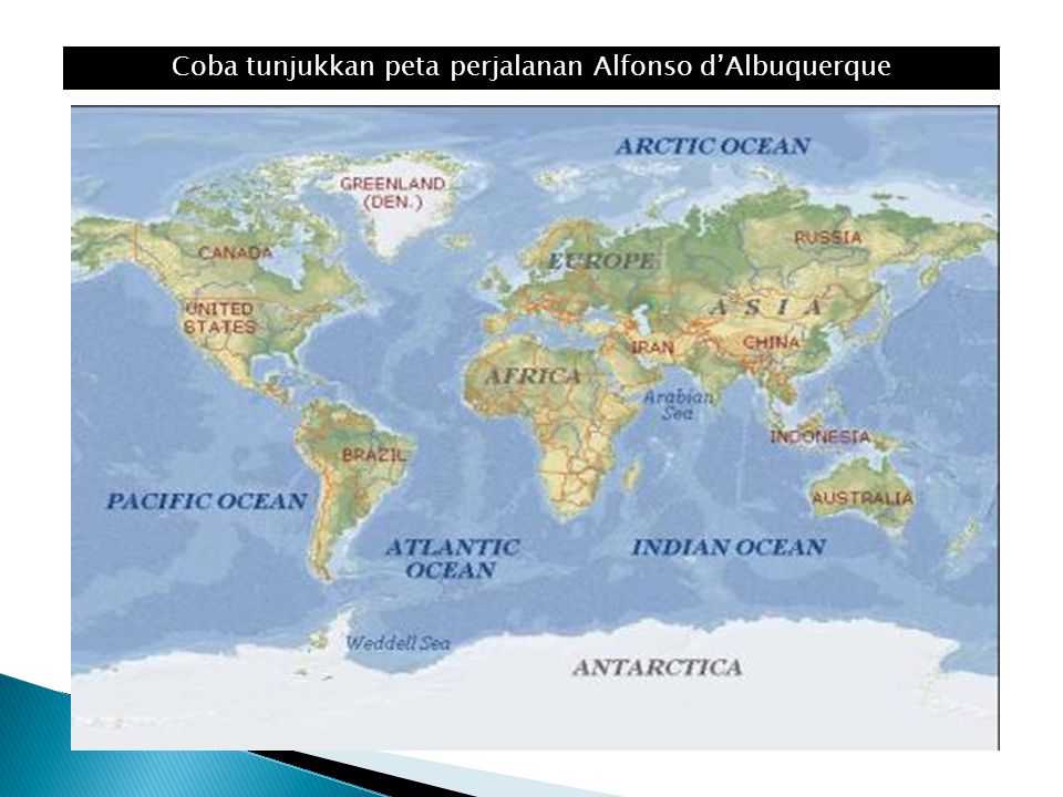 Coba tunjukkan peta perjalanan Alfonso d’Albuquerque