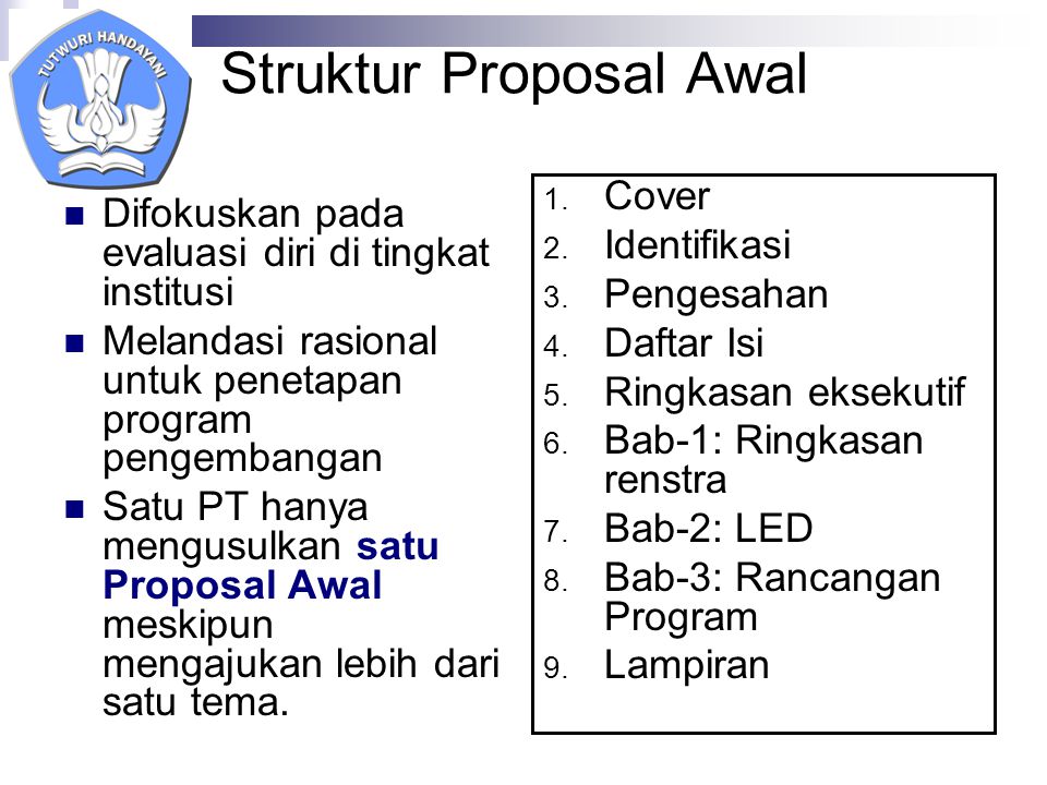 Struktur Proposal Awal